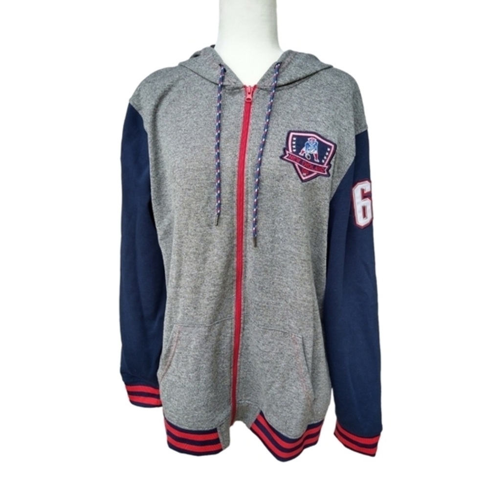 NFL Team Gear-Patriots Zip up hooded sweatshirt, Mens Size XL